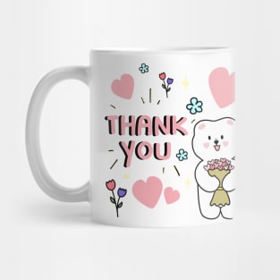 White Bear Say Thankyou Mug